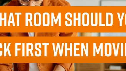 Video with three simple tips to help you decide which room you should pack first when moving.